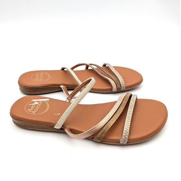 André Assous Nolan Strappy Sandal Women's Metallic Multi Size US8 - Picture 4 of 11